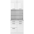 Glaenzende Oberflaechen und beschichtete Flaechen an dem Sideboard