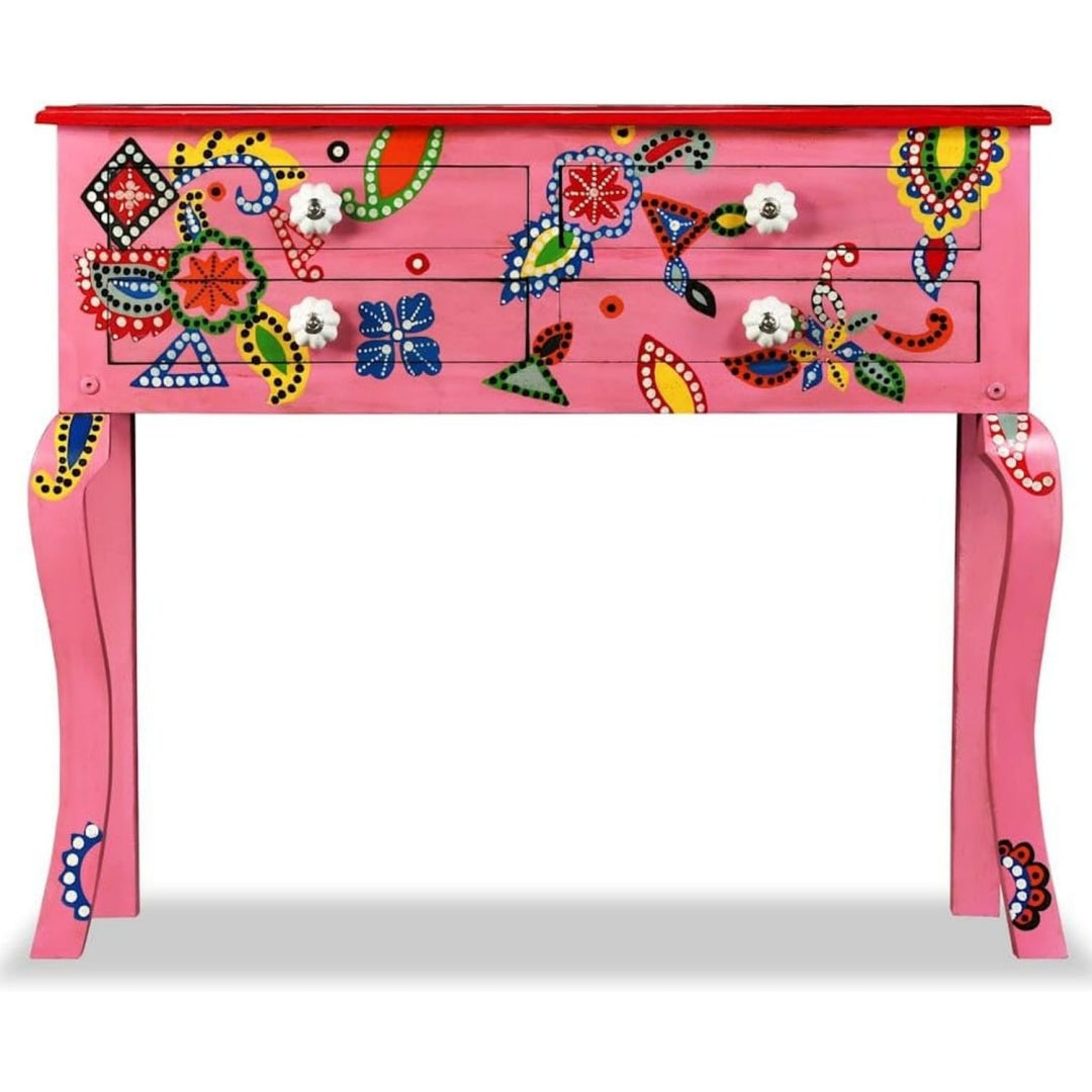 Sideboard aus Mangoholz in Rosa