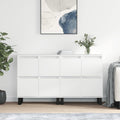 Sideboard mit glaenzenden Oberflaechen in Weiss