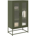 Sideboard in Gruen mit 2 Tueren