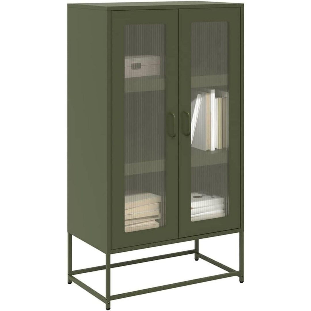 Sideboard in Gruen mit 2 Tueren