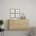 Sideboard mit den Massen 82 cm in Eichenbraun
