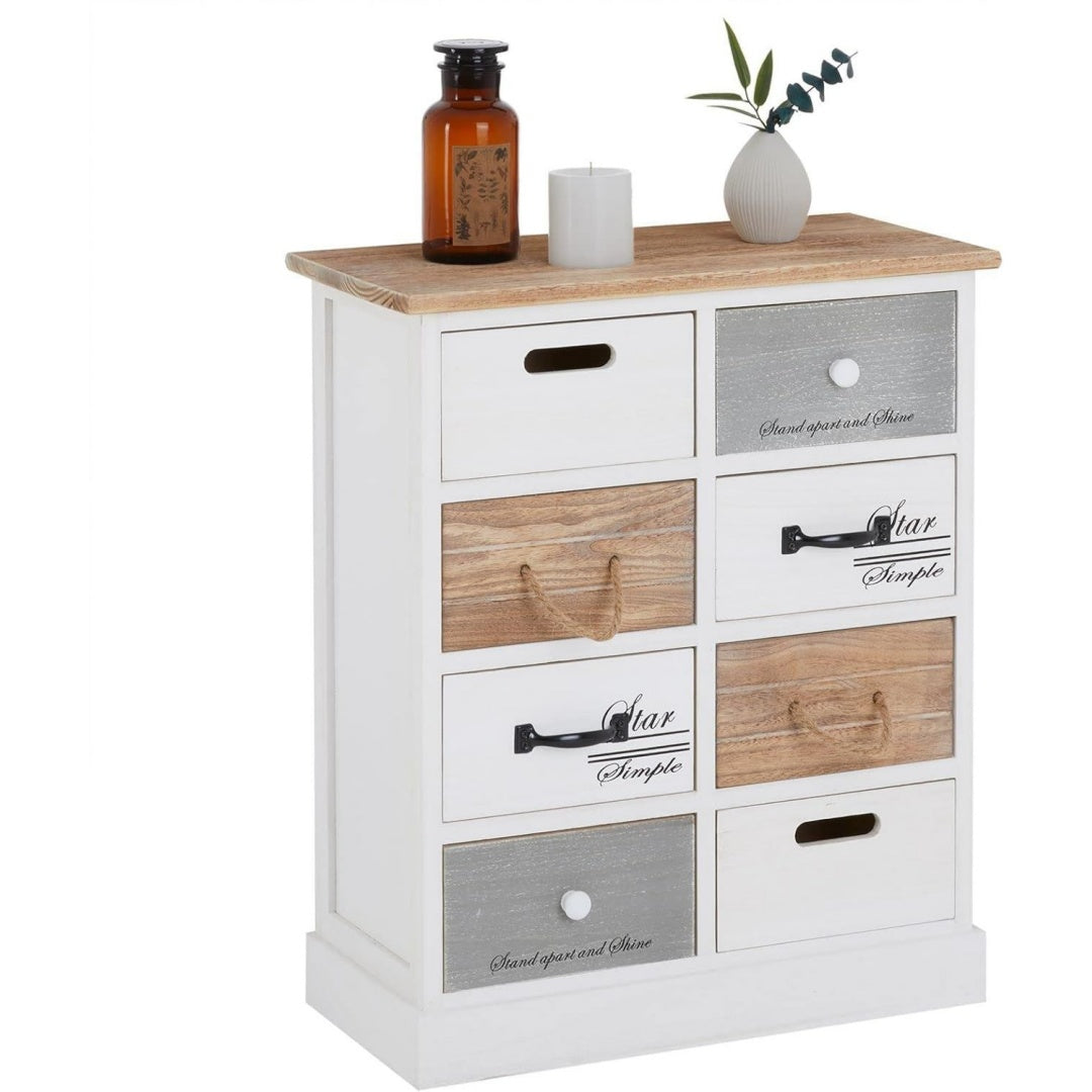Das Sideboard nimmt mit 54 x 64 x 27 cm Gestalt an