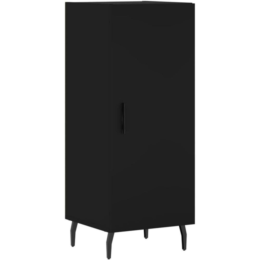 Das Sideboard misst 34.5 x 34 x 90 cm in Schwarz