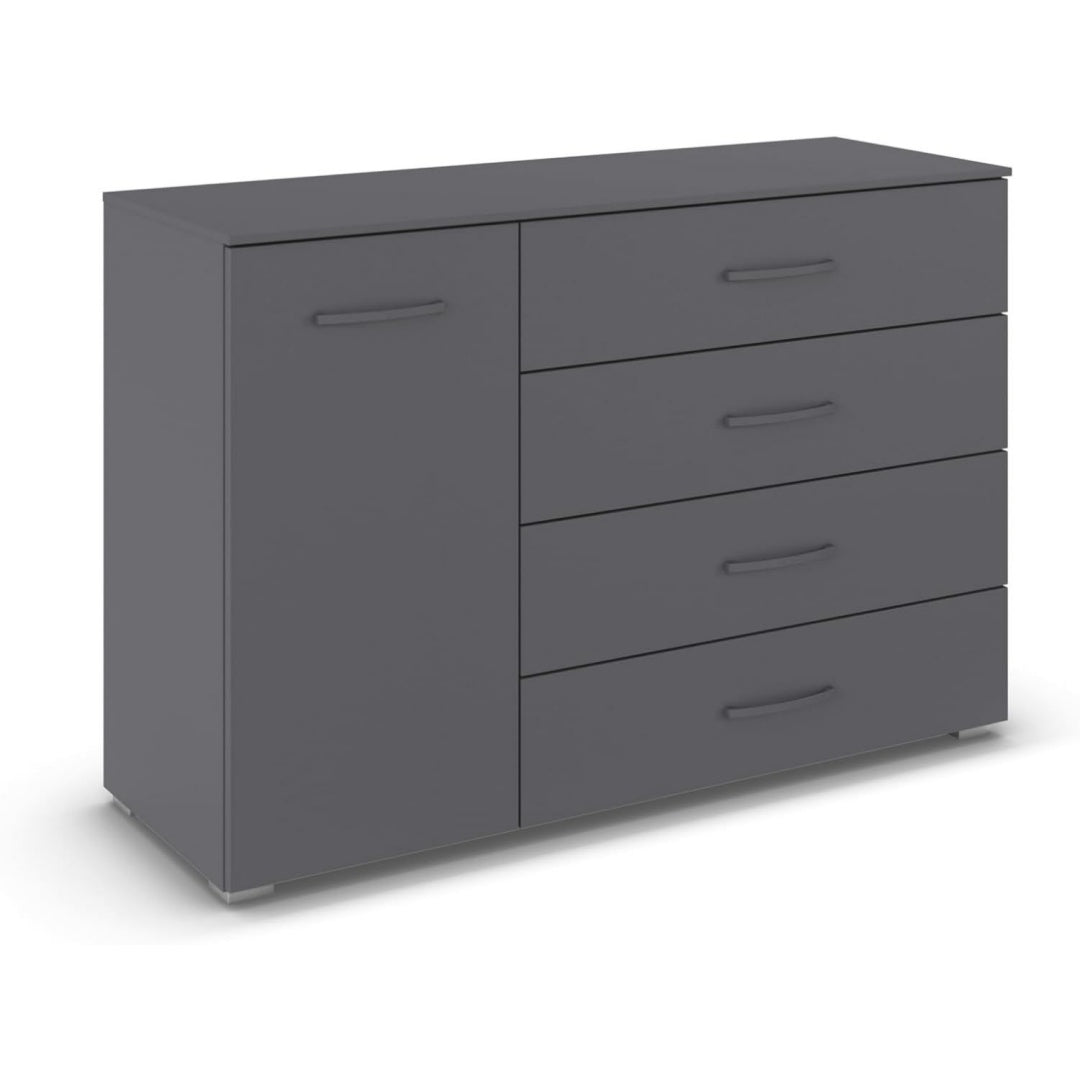 Sideboard aus Metall mit sanft schliessenden Fronten