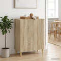 Sideboard mit den Massen 66 x 34.5 x 90 cm in Eichenbraun