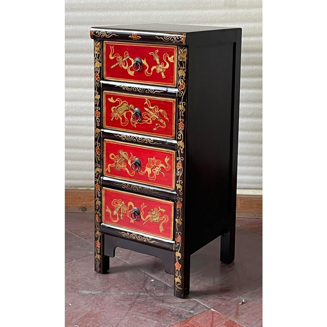 Sideboard in Nussbaumbraun und Gold