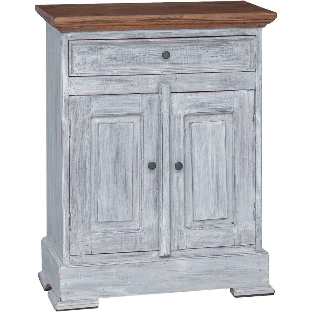 Sideboard mit 2 Tueren, Schubladen und Holzoptik